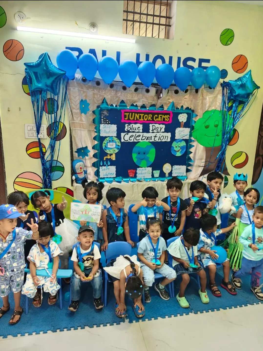 Blue Day celebration with the kids