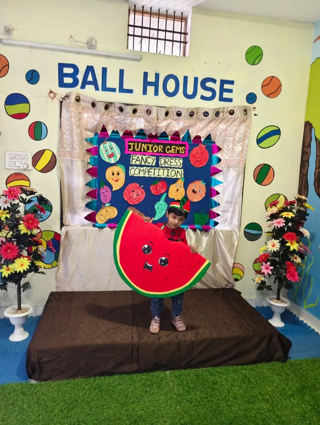 Fancy dress competition watermelon costume