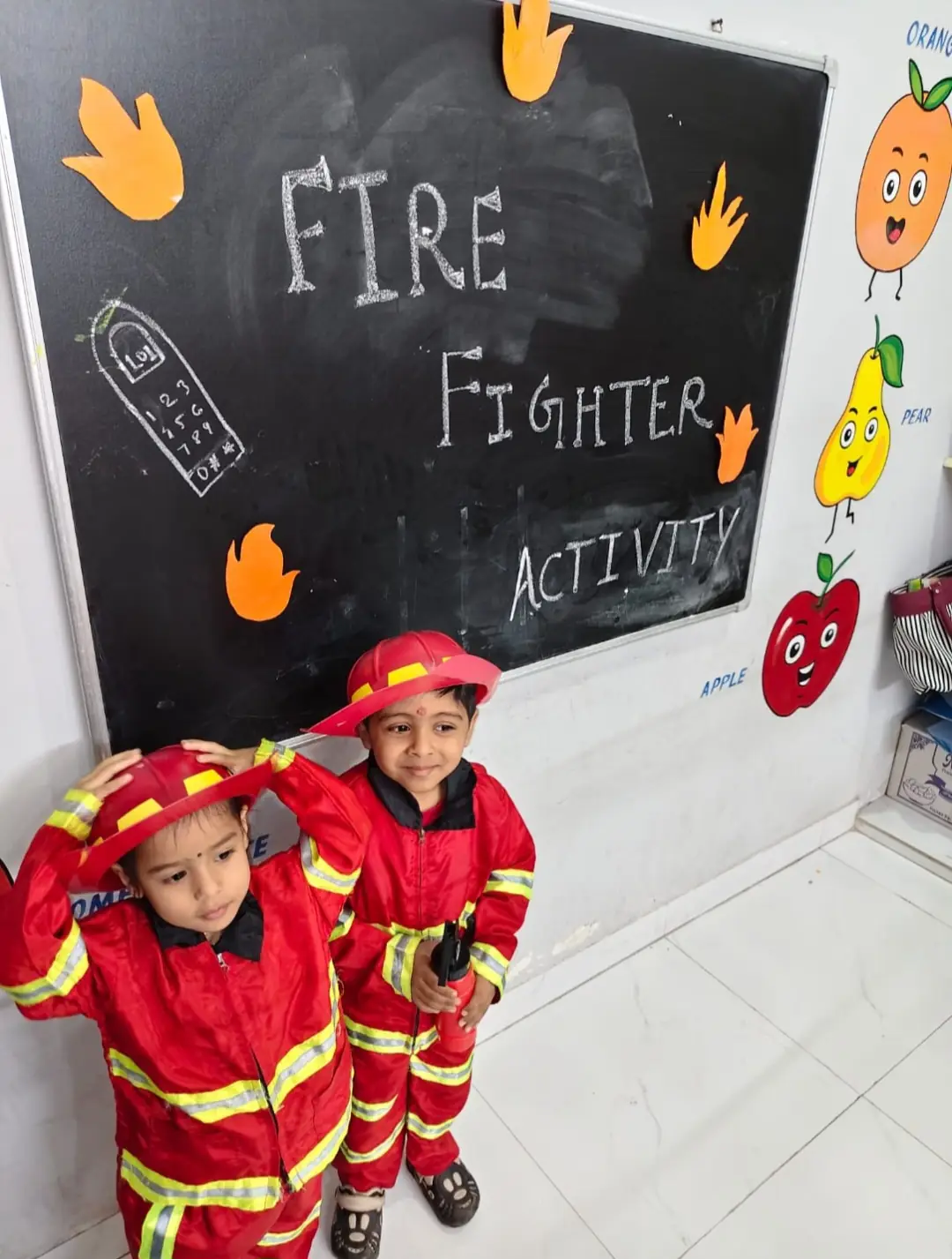 Firefighter role-play activity